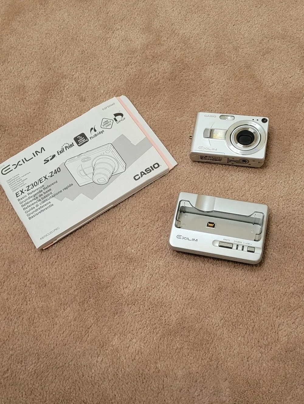 Casio Exilim Silver Compact Digital Camera